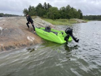 SEASTORM 12 HDPE Extra odolný plastový člun zelený – 366 cm