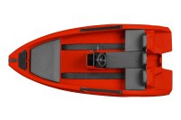 SEASTORM 12 HDPE Extra odolný plastový člun červený – 366 cm
