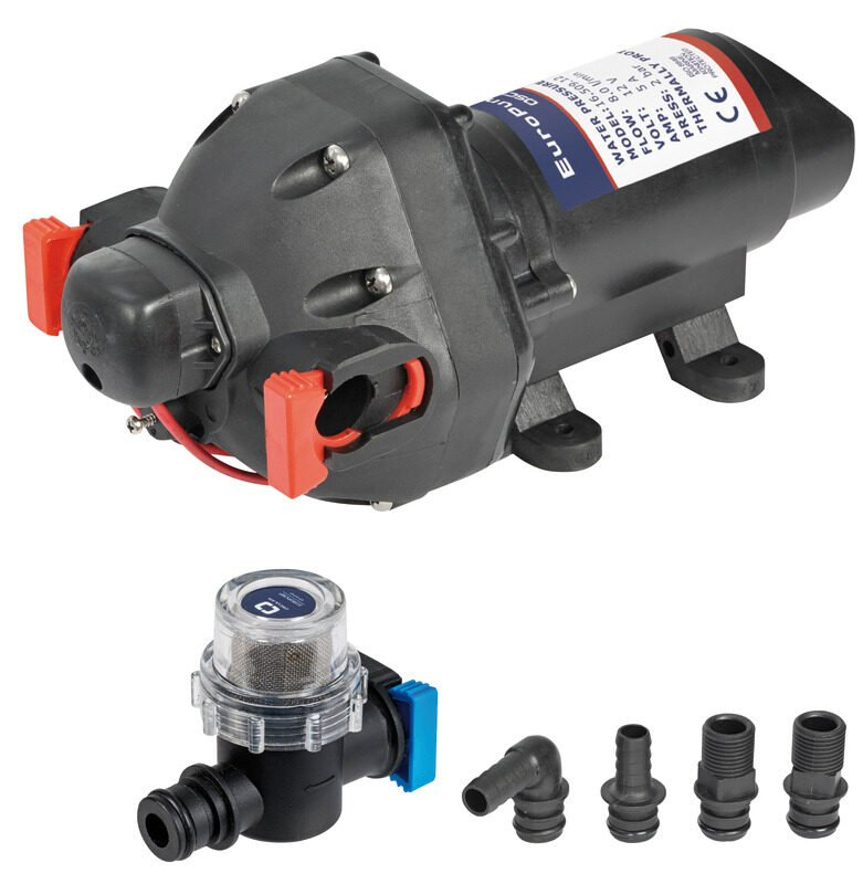 Europump8 3-membránové čerpadlo na sladkou vodu 8 l/min 12 V