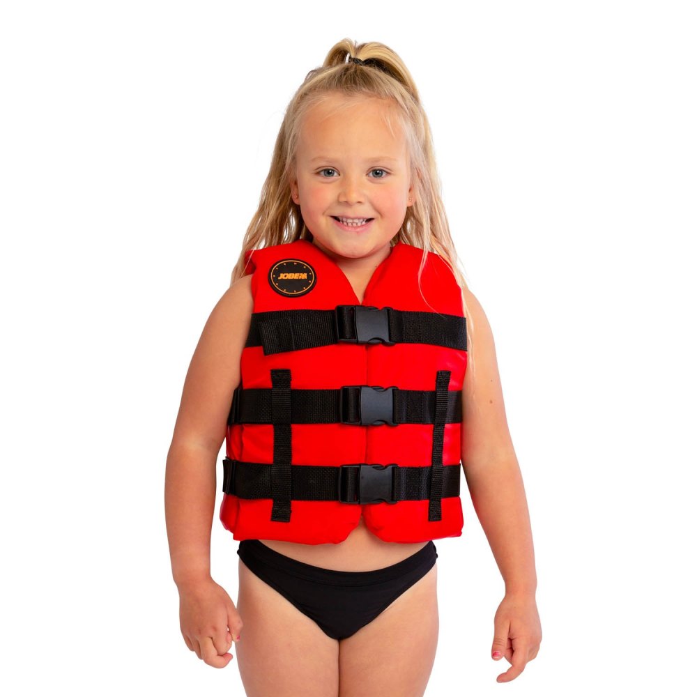 JOBE NYLON VEST KIDS RED dětská plovací vesta 30–40 kg