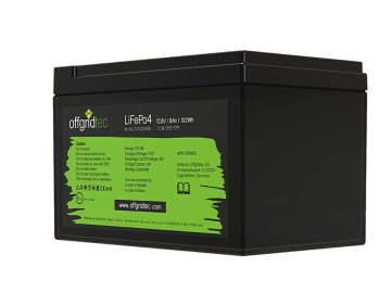 Offgridtec LiFePO4 baterie 12,8 V 8 Ah – 102 Wh, integrovaný BMS