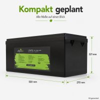 Offgridtec LiFePO4 baterie 25,6 V 200 Ah – 5120 Wh, integrovaný BMS