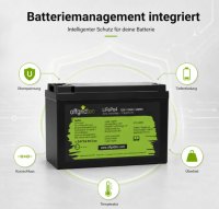 Offgridtec LiFePO4 baterie 12,8 V 100 Ah – 1280 Wh, integrovaný BMS