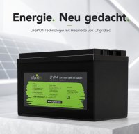 Offgridtec LiFePO4 baterie 12,8 V 100 Ah – 1280 Wh, integrovaný BMS a vyhřívací podložka