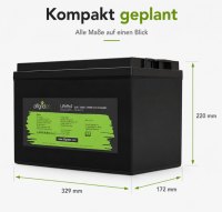 Offgridtec LiFePO4 baterie 12,8 V 100 Ah – 1280 Wh, integrovaný BMS a vyhřívací podložka