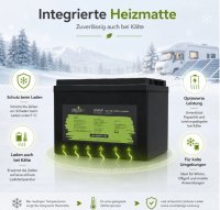 Offgridtec LiFePO4 baterie 12,8 V 100 Ah – 1280 Wh, integrovaný BMS a vyhřívací podložka