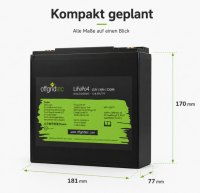 Offgridtec LiFePO4 baterie 12,8 V 18 Ah – 230 Wh, integrovaný BMS