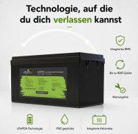 Offgridtec LiFePO4 baterie 12,8 V 304 Ah – 3891 Wh, integrovaný BMS a vyhřívací podložka