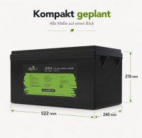 Offgridtec LiFePO4 baterie 12,8 V 304 Ah – 3891 Wh, integrovaný BMS a vyhřívací podložka