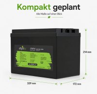 Offgridtec LiFePO4 baterie 25,6 V 50 Ah – 1280 Wh, integrovaný BMS