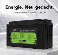 Offgridtec LiFePO4 baterie 25,6 V 100 Ah – 2560 Wh, integrovaný BMS a vyhřívací podložka