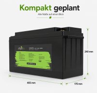 Offgridtec LiFePO4 baterie 25,6 V 100 Ah – 2560 Wh, integrovaný BMS