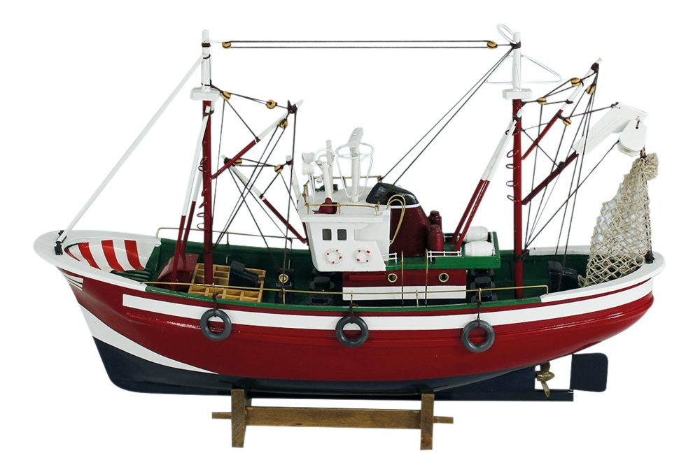 Model rybářského kutru dřevěný – délka 46 cm