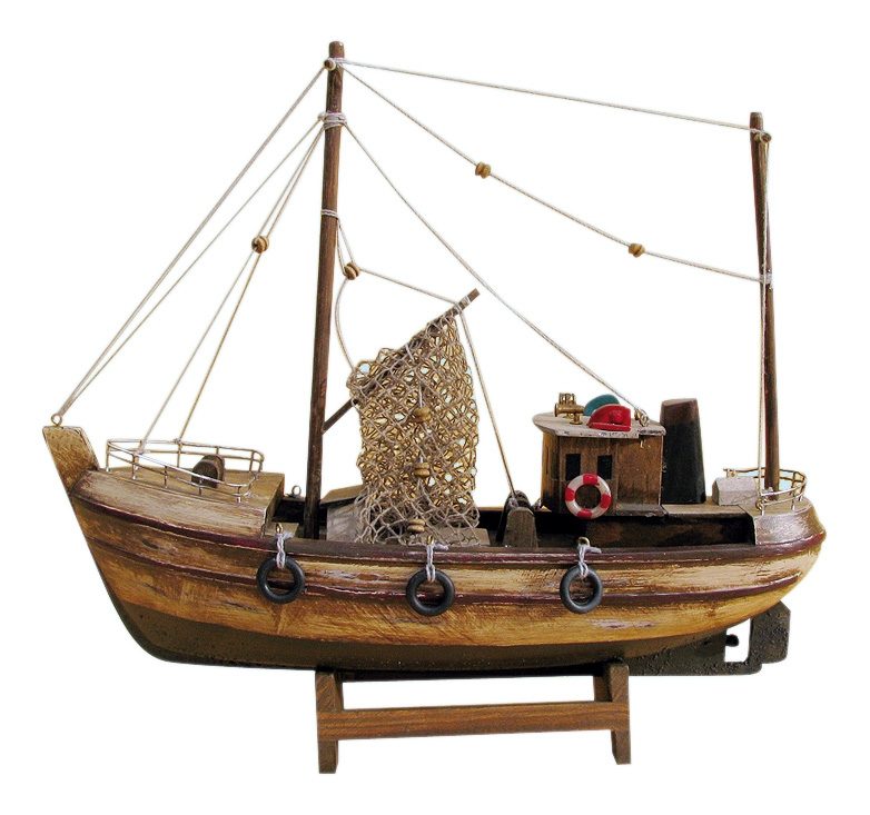 Model kutru dřevěný se zestařenou úpravou – délka 30 cm