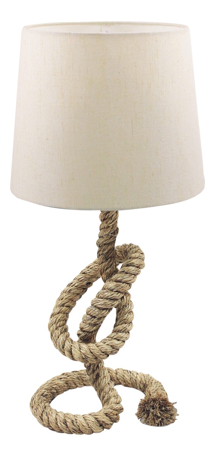 Lampa s lanem ve stylu mola, se stínidlem – výška 58 cm