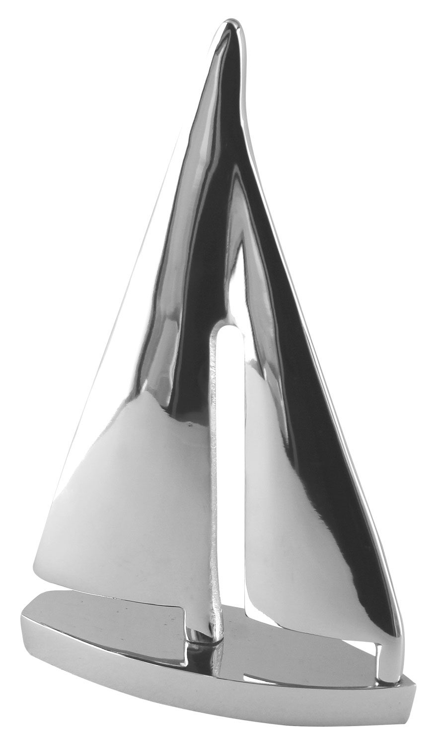 Plachetnice z poniklovaného hliníku – výška 31 cm