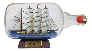 Loď v láhvi PASSAT – délka 27,5 cm