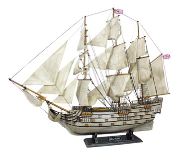 Model lodi H.M.S. Victory dřevěný se zestařenou úpravou – délka 86 cm
