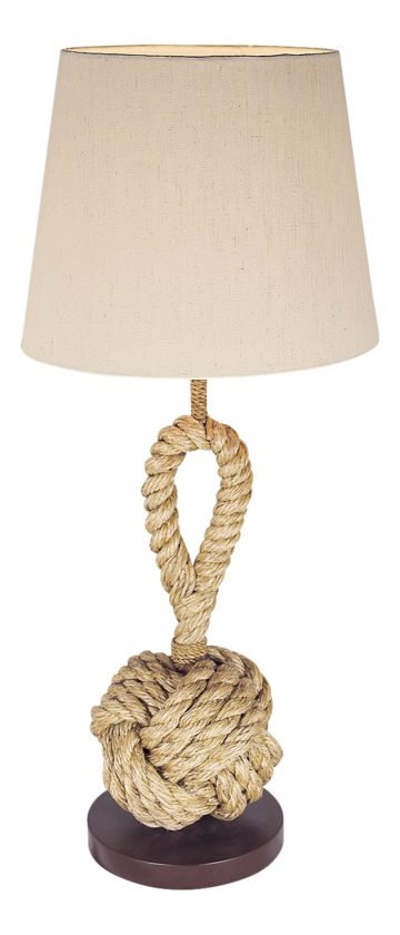 Lampa s lanem ve stylu mola, se stínidlem – výška 70 cm