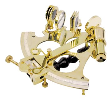 Sextant mosazný bez mikrometrického nastavení – 21 × 20 cm