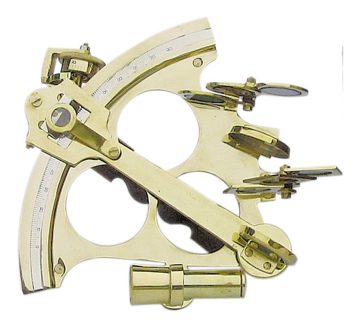 Sextant mosazný s mikrometrickým nastavením – 21 × 20 cm