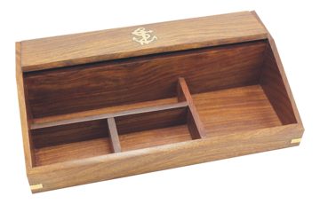 Organizér s víkem, dřevo – 30,5 × 17,5 × 7 cm