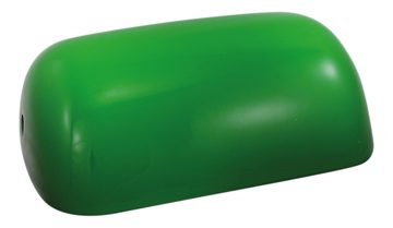 Náhradní sklo pro bankovní lampy 1291G a 1295G, zelené – 22,5 × 7 × 13 cm