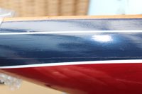 Model plachetnice, dřevo s látkovými plachtami – délka 80 cm, výška 85 cm