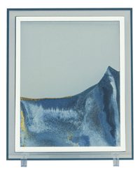 Pískový obraz ze skla plněný vodou – 30 × 24,5 cm