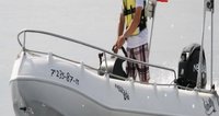 Příďové zábradlí nerezové, dvoudílné pro WHALY 380