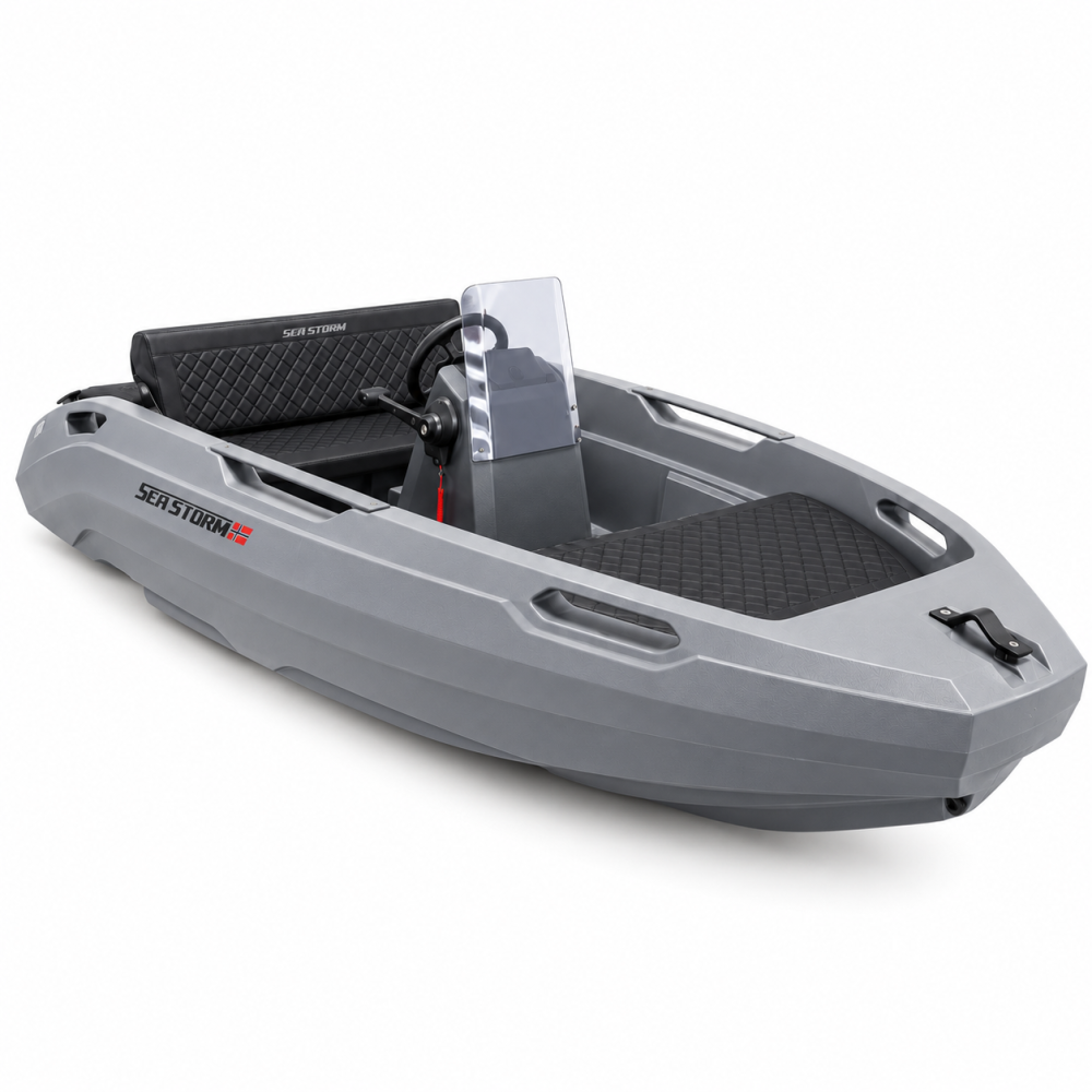 SEASTORM 13s HDPE Extra odolný plastový člun šedý – 400 cm