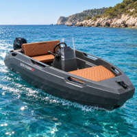 SEASTORM 13s HDPE Extra odolný plastový člun tmavě šedý – 400 cm