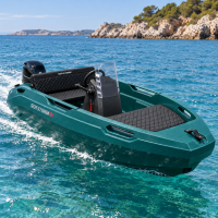 SEASTORM 13s HDPE Extra odolný plastový člun tmavě zelený – 400 cm