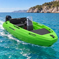 SEASTORM 13s HDPE Extra odolný plastový člun zelený – 400 cm