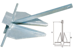 Kotva desková pozinkovaná DANFORTH - 10,0 kg - Obrázek 1