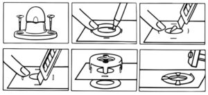 Očka na plachtu nerezová - set 4ks - Obrázek 2
