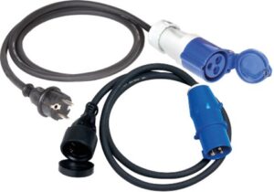 CEE adaptérový kábel a zásuvka + zástrčka 1,5 m - Obrázek 1