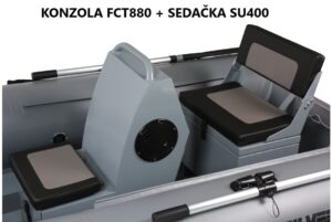 QUICKSILVER 380 ALU Rib s pevnou podlahou tmavě šedý - Obrázek 4