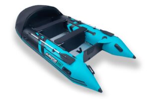Gladiator Active C370 AL nafukovací člun s hliníkovou podlahou - černo-tyrkysový - Obrázek 1