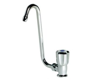 Vodovodní baterie otočná z chromované mosazi - pro studenou vodu - Obrázek 1