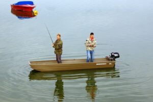 MARINE JON14 GREEN hliníková pramice - 4,30m, 75kg - Obrázek 3