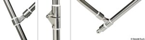 Bimini nerezové 3 ramenní bílé - šířka 215/225 cm, průměr trouby Ø25 mm - Obrázek 4