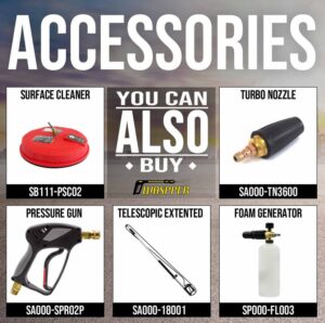 Waspper W3100HA benzínová vysokotlaková myčka, Honda, 5,5 HP, 213 bar/3 100 PSI - Obrázek 10