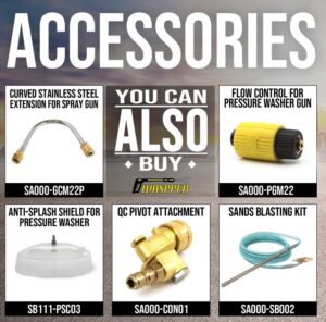 Waspper W3100HA benzínová vysokotlaková myčka, Honda, 5,5 HP, 213 bar/3 100 PSI - Obrázek 9