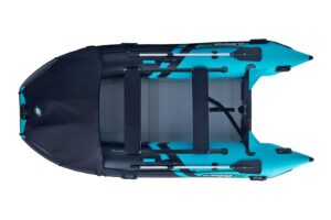 Gladiator Active C370 AL nafukovací člun s hliníkovou podlahou - černo-tyrkysový - Obrázek 4