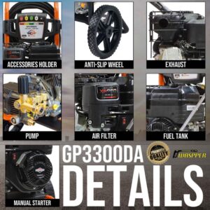 GASPPER GP3300DA - vysokotlaký čistič - Obrázek 9