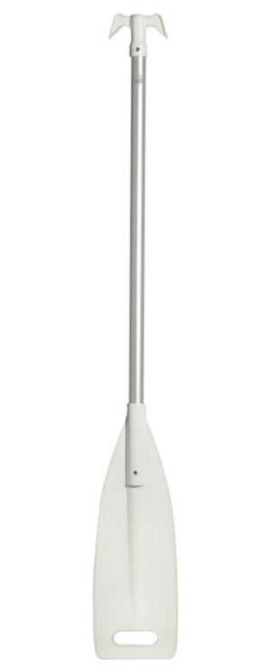 Skládací hliníkové pádlo s bílou čepelí 160 cm,  Ø30mm - Obrázek 1