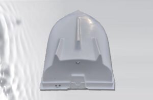 AQUA SYBB Pramica SI-04 s dvojitým dnem zo sklolaminátu - 370x1372x50cm - Obrázek 4