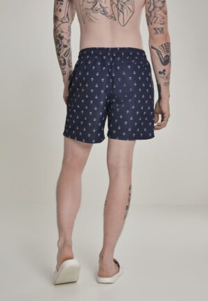Plavky Urban Classics Pattern Anchor - navy - Obrázek 7