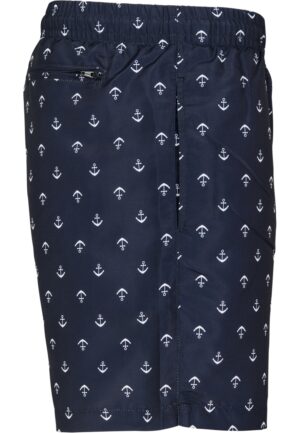 Plavky Urban Classics Pattern Anchor - navy - Obrázek 4